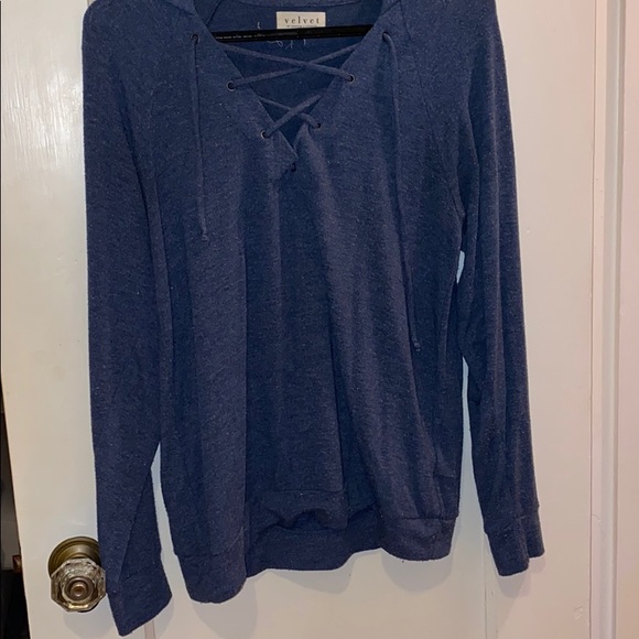 Blue lightweight pullover - Picture 2 of 8